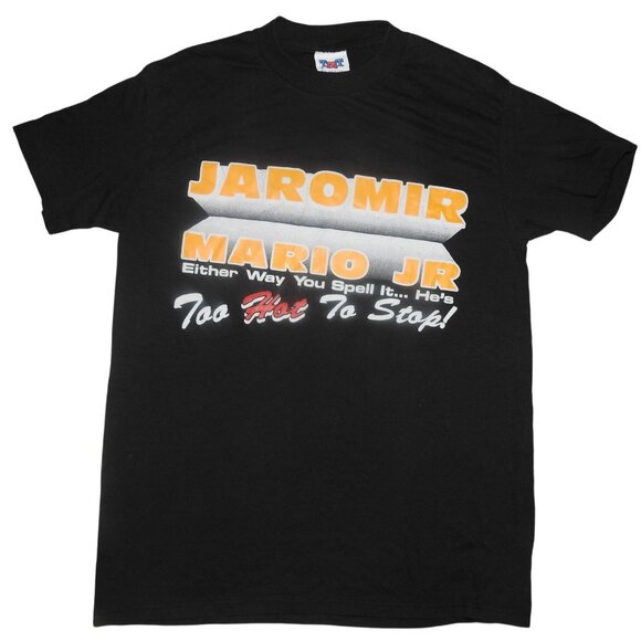 Vintage 90s Pittsburgh Penguins Jaromir Mario Jr Too Hot to Stop Jagr T-Shirt M